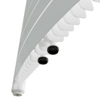Вертикальный биметаллический радиатор Rifar Convex 500 - 22 секции нижнее центральное подключение