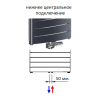 Вертикальный биметаллический радиатор  Rifar Convex 500 - 22 секции ТИТАН нижнее центральное подключение RCV50022TIT