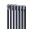 Стальной трубчатый радиатор Rifar Tubog 2180 - 10 секций Титан боковое подключение TUB 2180-10-TI