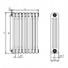 Стальной трубчатый радиатор Rifar Tubog 3180 - 8 секций боковое подключение TUB 3180-08